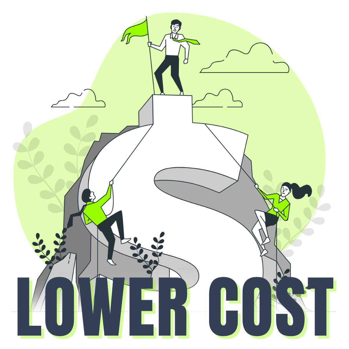lower cost